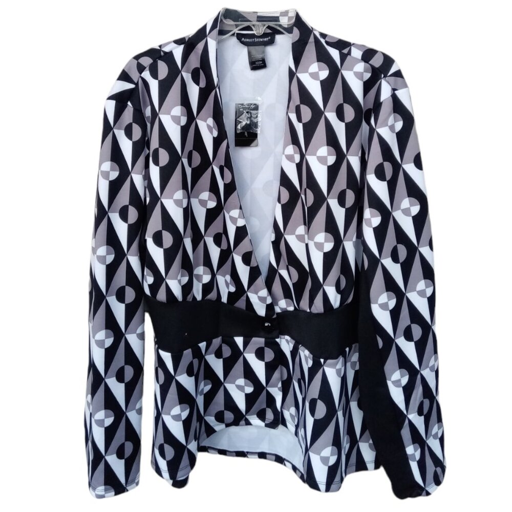 Ashley Stewart one button jacket, overblouse sz 22/24 NEW